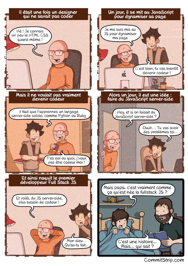 CommitStrip_fr's tweet image. Il était une fois le JavaScript full-stack
 commitstrip.com/2016/05/06/a-s…