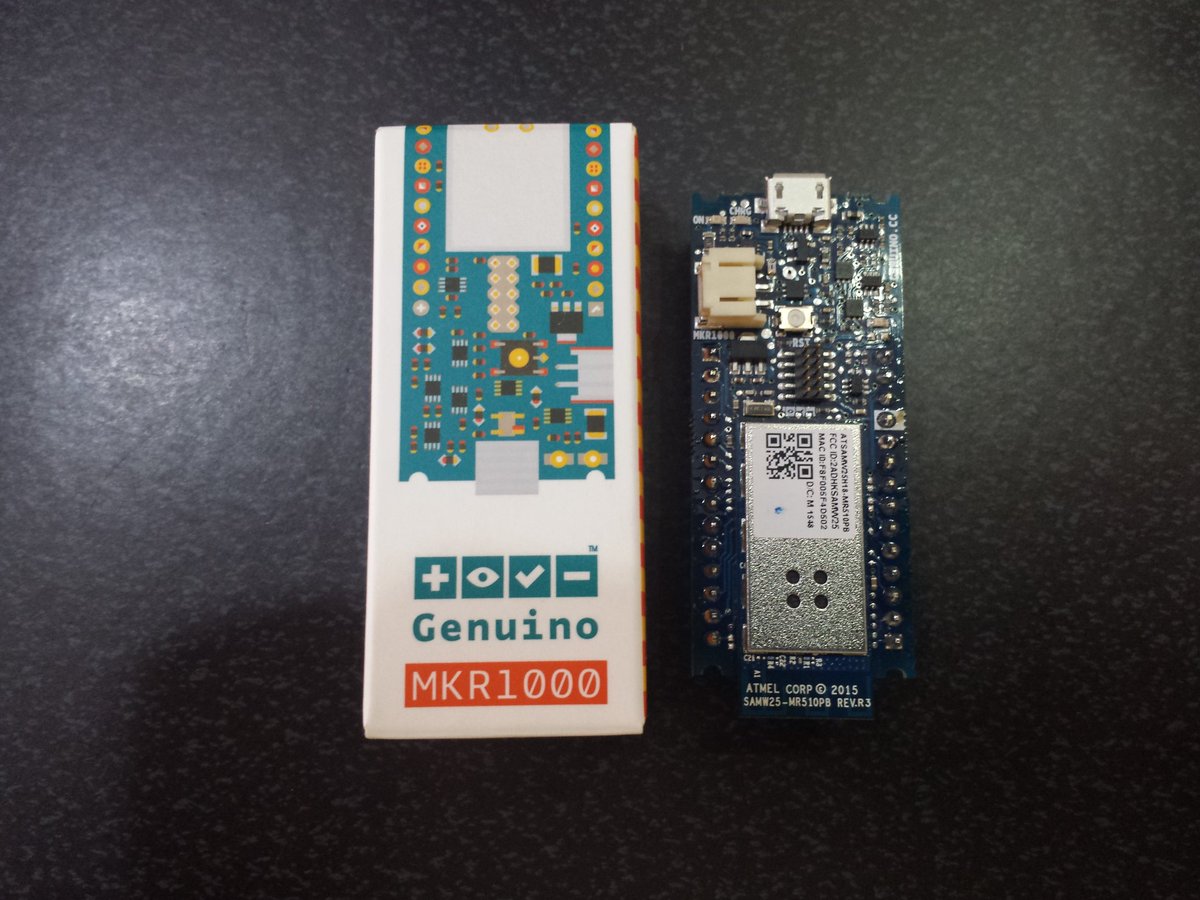 gsreynaga's tweet image. The MKR1000 Just arrived, thanks to @arduino Crew. @mbanzi @dcuartielles #ArduinoD16 #GenuinoD16