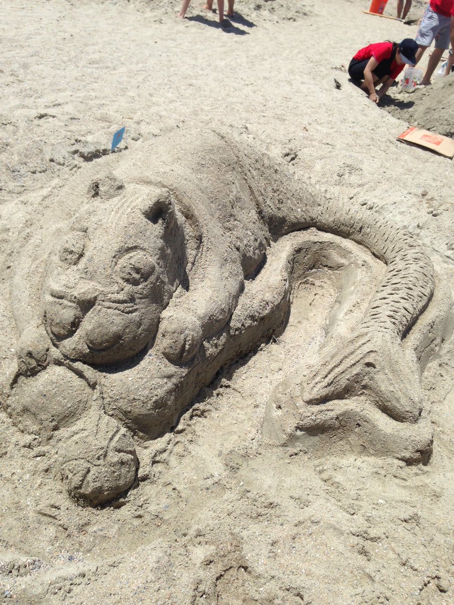 ghostflaame's tweet photo. The catfish @brie_rhinehart and I made for #SCADsand #sandart https://t.co/0oryNm5x2a