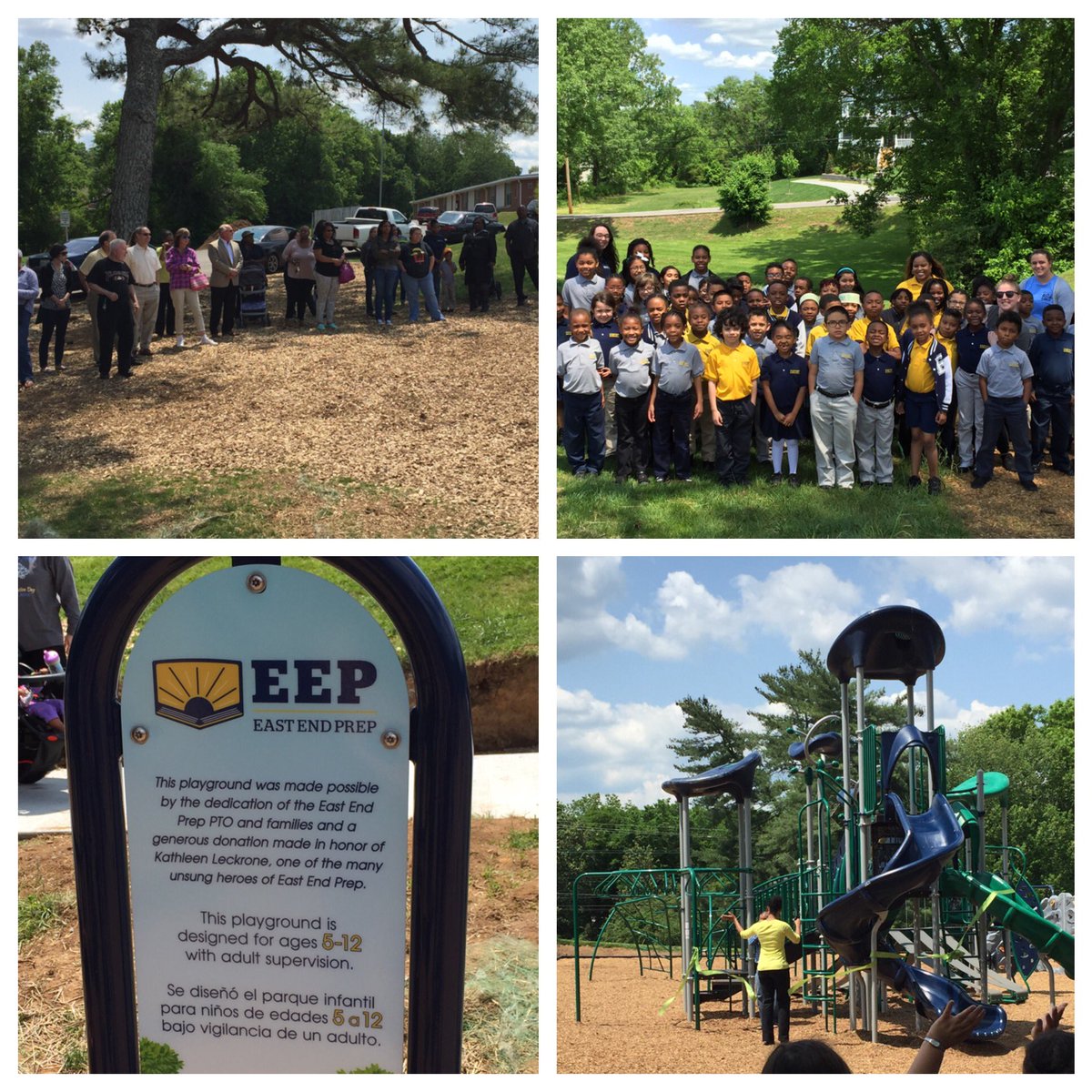 EastEndPrep's tweet photo. We are so excited to have our playground open for the East Nashville community! #communityplayground #eeprocks https://t.co/zHS64BO76b