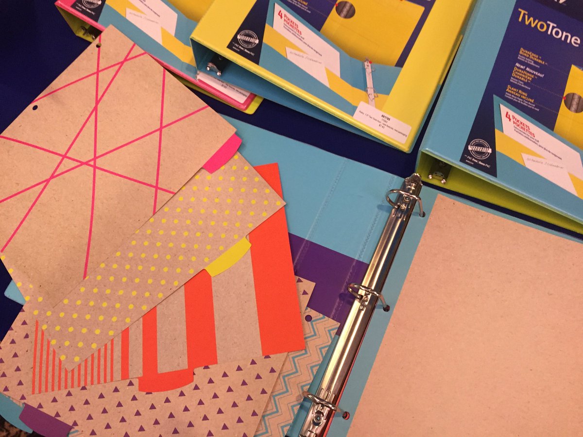 Stylish and reversible dividers for back to school!!  <a href="/StaplesLearning/">Staples L&D</a>  #StaplesBTS