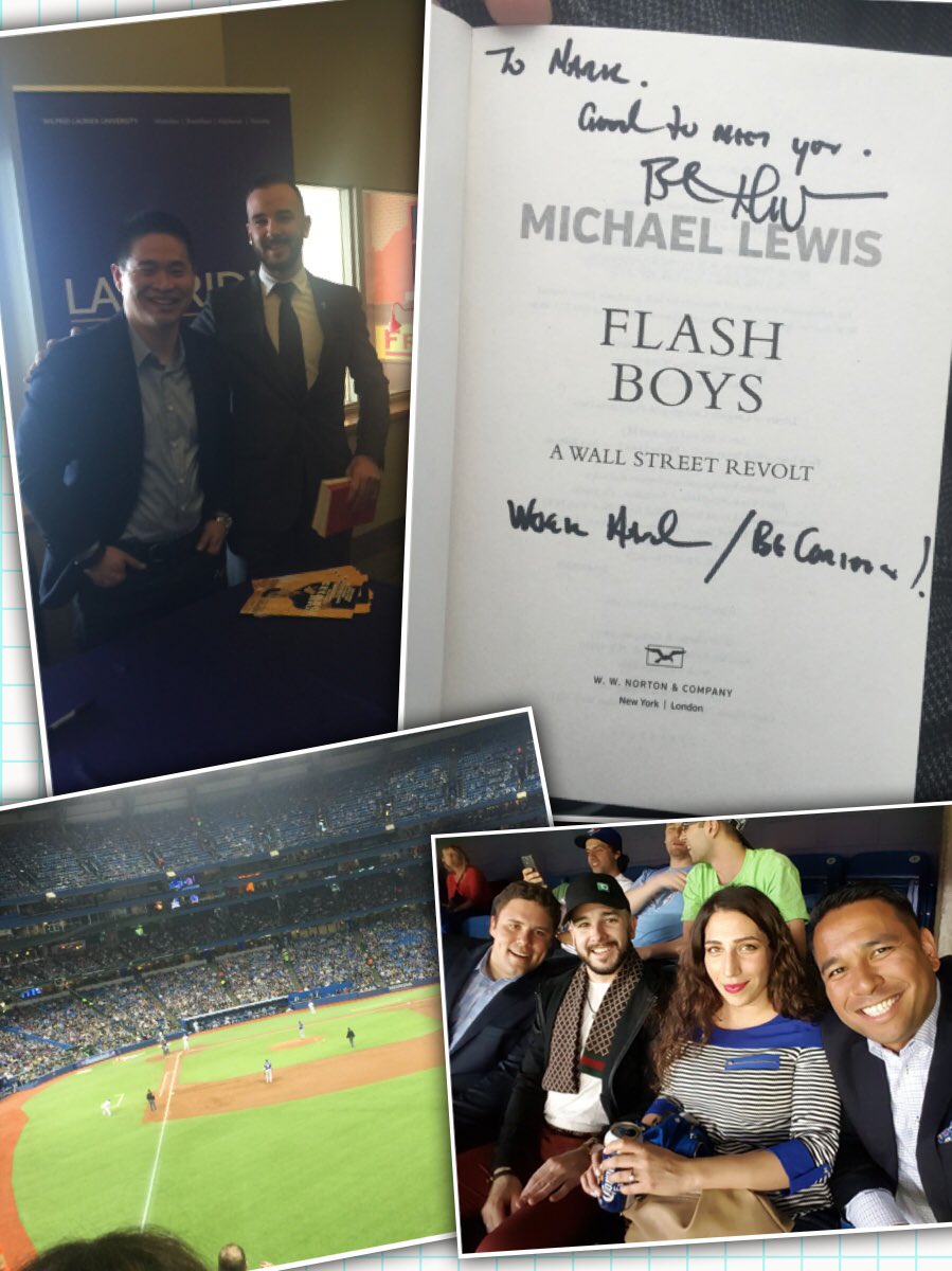 MarkP_TD's tweet photo. Networking is invaluable! Had an amazing day hanging out with these legends! #workhardplayhard #FlashBoys #JaysGame https://t.co/S0VGuK7fmU