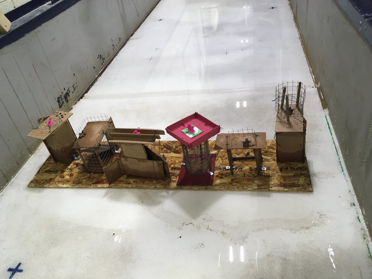nilsgoseberg's tweet image. Before/After: Highschool students testing their design skills during #FlumeFriday #tsunami challenge @uOttawaGenie