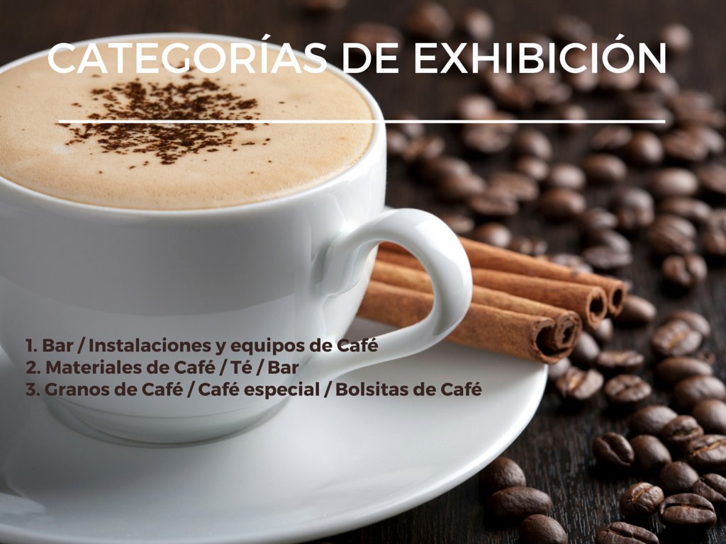 ccolombochina's tweet photo. Categorías de Exhibición: 
1. Bar Café / Instalaciones y equipos de Café
2. Materiales de Café / Granos de Café https://t.co/o7SXh5Ls5Q