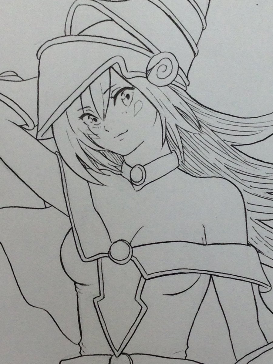 定期的に描きたくなる美人。
たぶん色をつけたらまた印象が変わると思います(^ω^) 