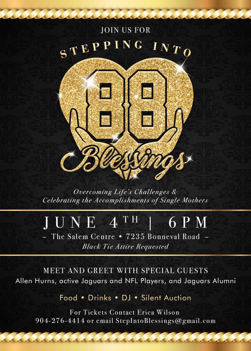 Jaguars's tweet photo. .@A1hurns &amp; his mom will be hosting 88 single moms for a special charity event on June 4. https://t.co/kkzpztxpf1