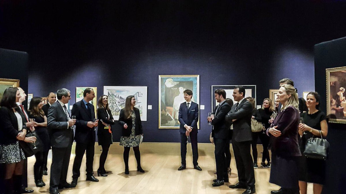 Cultural evening at #Bonhams sponsored by #GCPrivé to preview Greek sale, supported by UBS. #GreekArt #UBSArt #hbauk