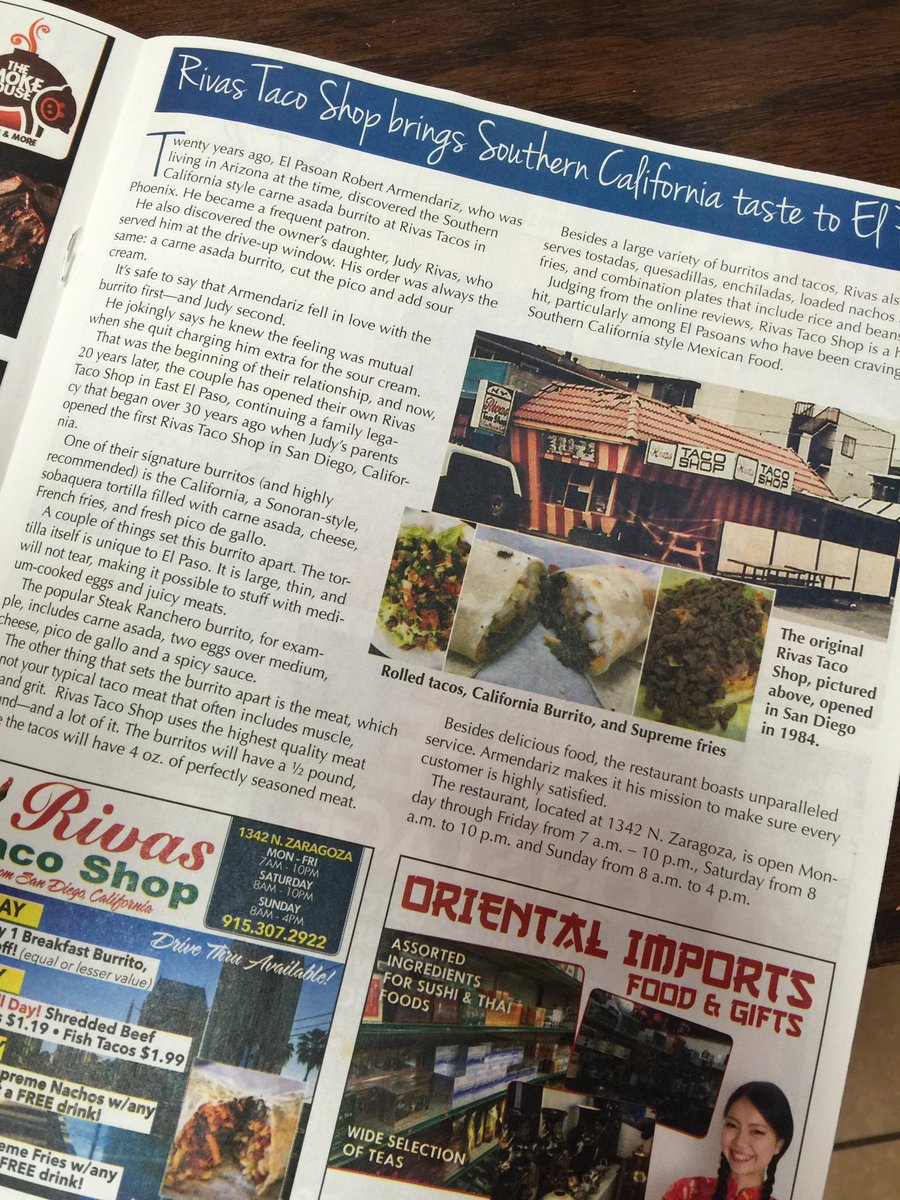rivastacos's tweet photo. Checkout our story in the #elpasobuzzmagazine in the May issue https://t.co/8FPbaRMenH