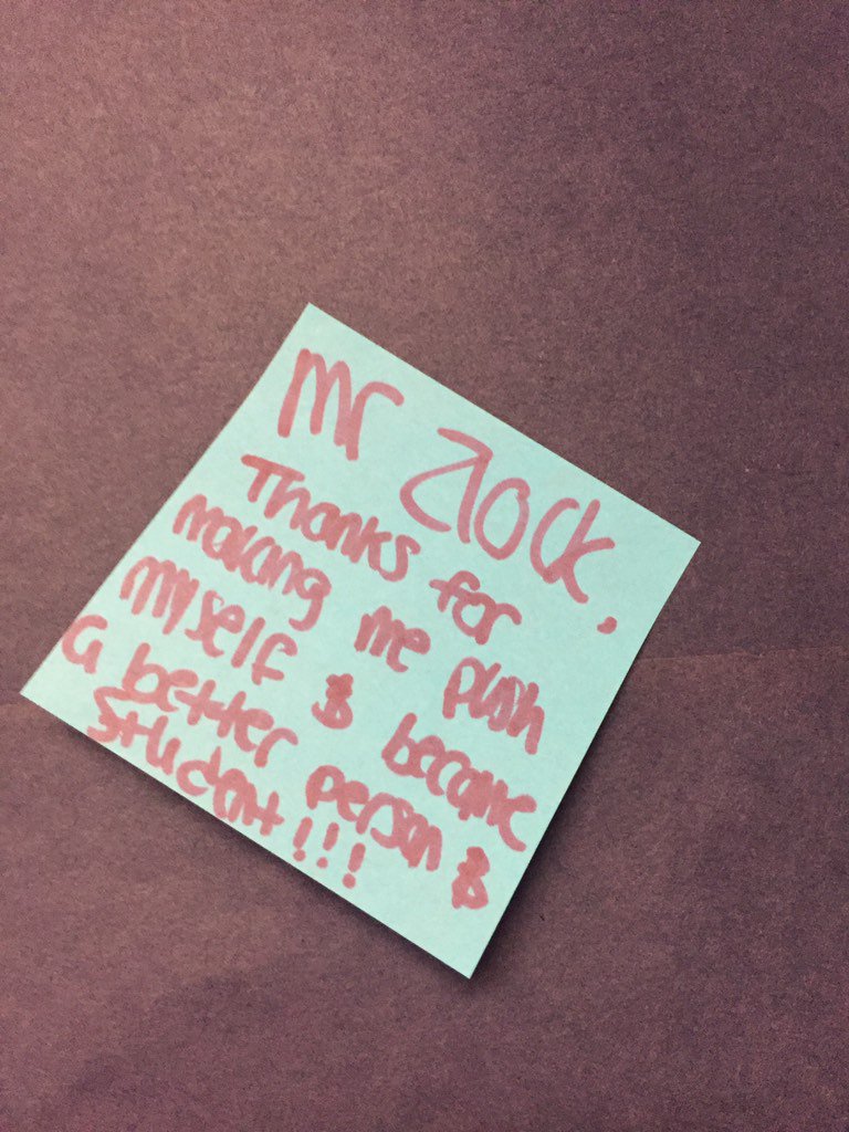 MrsWasylyk's tweet photo. @JonZlock Someone left this for you on the 'Shout out to Teachers' board! #inspired #makingadifference #appreciate https://t.co/PeZg8FvlXg