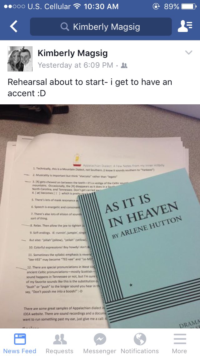 Carroll_Players's tweet photo. We are jumping right in to rehearsals for AS IT IS IN HEAVEN for #CUSummerRep! Stay tuned for more info! #cuactive https://t.co/KsfNiQM4m1
