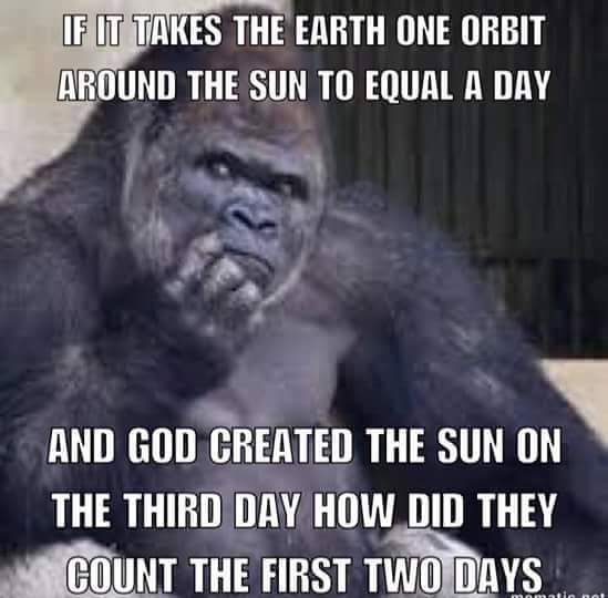 God lit a giant space candle and then blew it out, when She made the Sun, obviously!