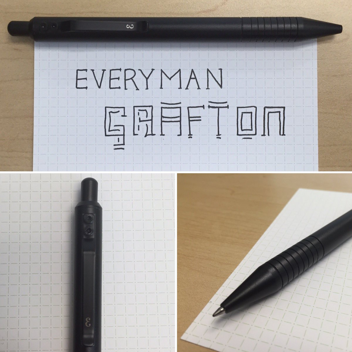 The <a href="/everyman_co/">E V E R Y M A N</a> Grafton -- an affordable aluminum EDC that fits the Pilot G2 and the Fisher Space Pen refills #pens