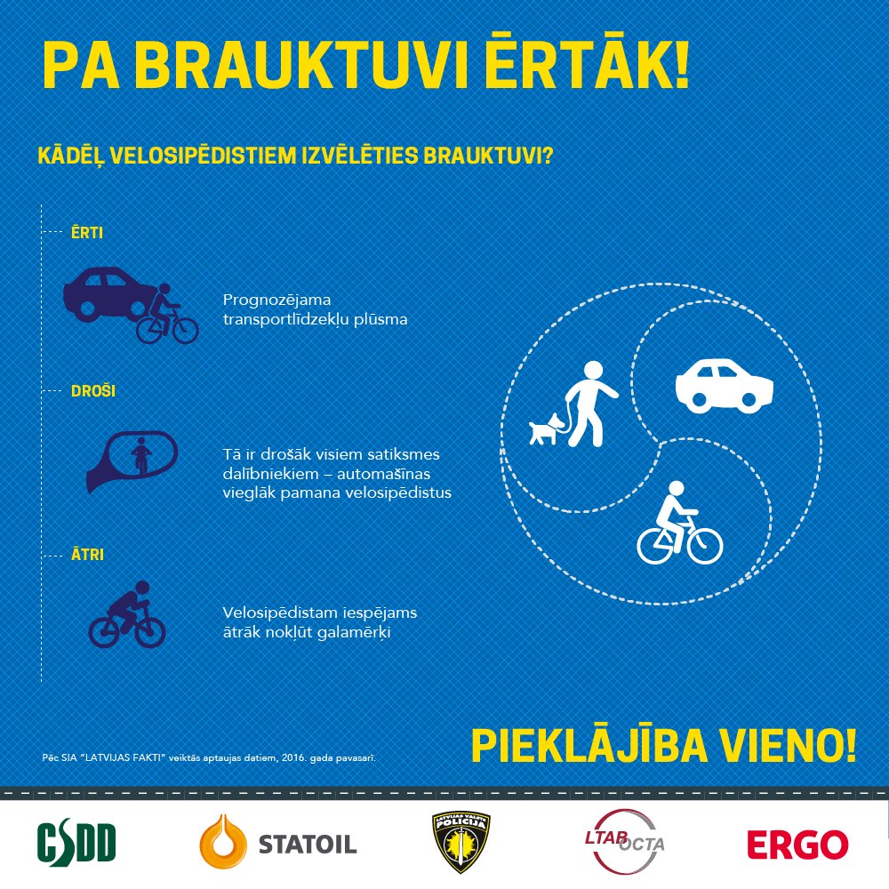 Pa brauktuvi ērtāk!