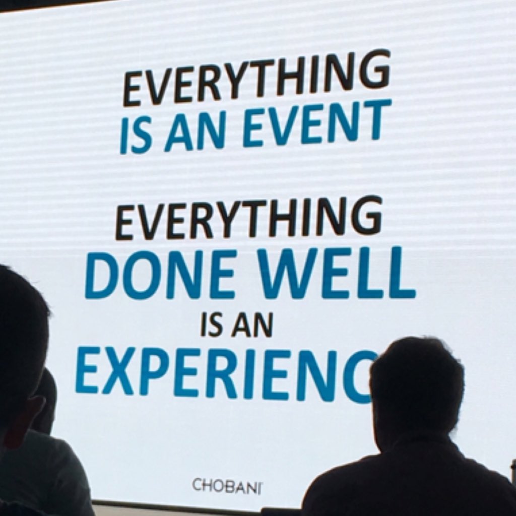 avellanosabrown's tweet photo. Chobani Keynote speaker CMO Peter McGuinness was moving. Great company story. #EMSlive #FreemanXP https://t.co/63Gr8JpAs3