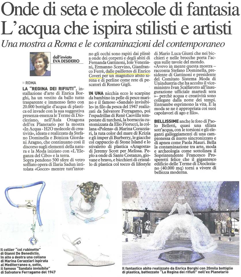 Press2PR's tweet photo. #PressReview #EnricoCoveri mostra In Acqua: H₂O Molecole di creatività su La Nazione di oggi <3 https://t.co/OpKA3ePaMO
