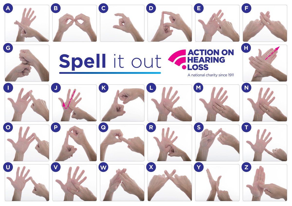 Can you spell out your name? #DeafAwarenessWeek #fingerspelling