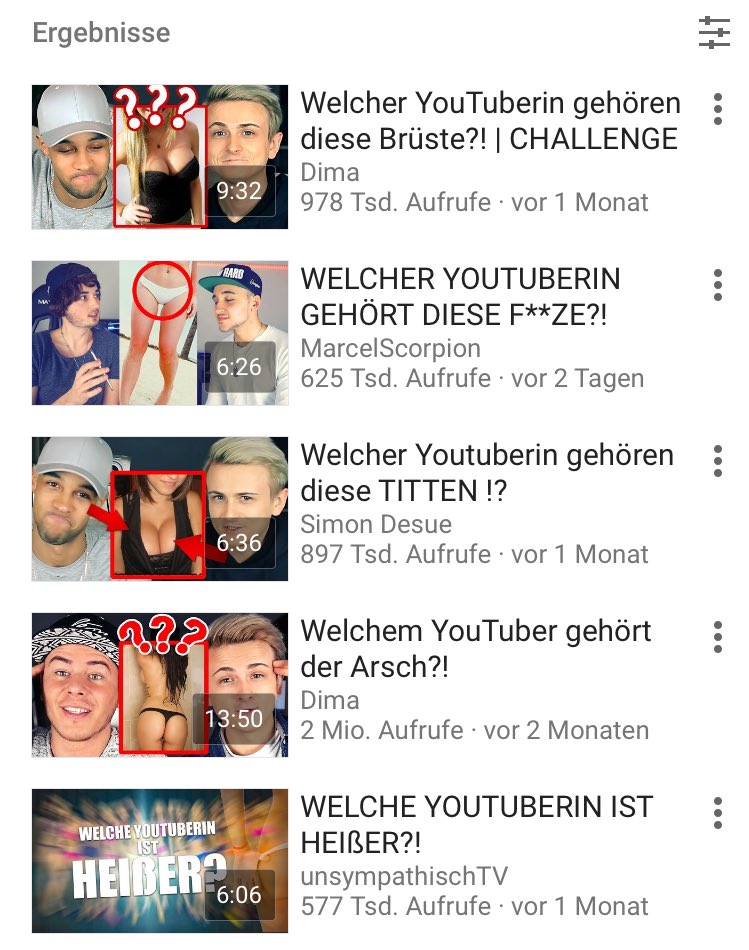 NiklasKolorz's tweet photo. Bei der Anzahl an (tolerierten!!) Sexismus-Videos in YT-Deutschland, bekomme ich Lust @StaiyLIVE anzurufen. https://t.co/vc0FaGZfof