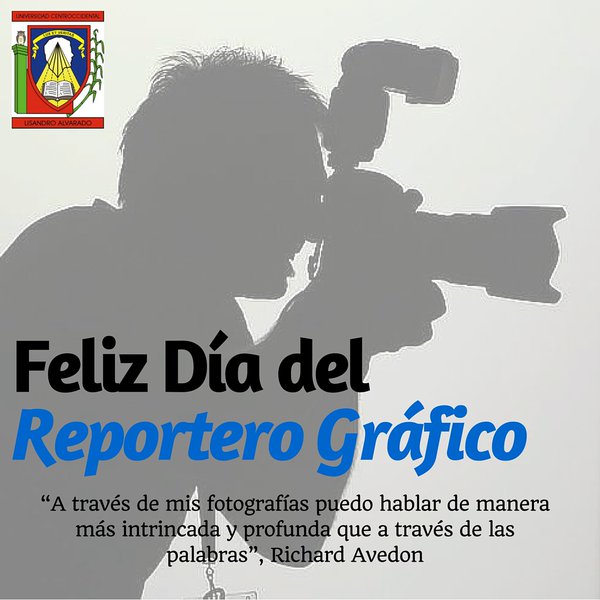 Un agradecimiento a los reporteros gráficos en su día por su dedicada e importante labor en la comunicación