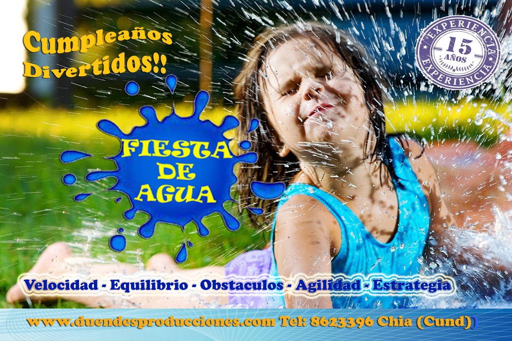 Eventos_Chia's tweet image. Organizamos una sencilla y refrescante fiesta de agua. Actividades sobre la pista mojada goo.gl/Sdir15