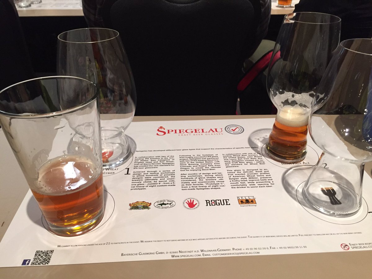 crossroadscraft's tweet image. Right beer glass makes all the difference - seriously! #cbc2016 #crossroadscraft