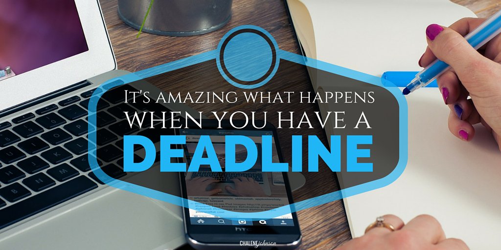 ChaleneJohnson's tweet photo. It's amazing what happens when you have a deadline. https://t.co/CwvZVH5Ori