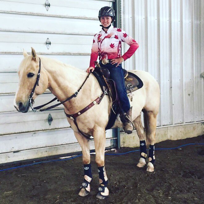 HighTechTack's tweet photo. Thankful to have @AmeliaJaggard on our Team!🐴👑 #hightechtack #westerntack #BarrelRacing #RiderBuckle #westernsaddles https://t.co/zN771YxJJH