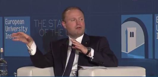 ksnavarra's tweet photo. #Mlata PM @JosephMuscat_JM 'metaphoricor physical walls against migrants are symptoms of unease in #EU' https://t.co/s8fZ0HzPQq
