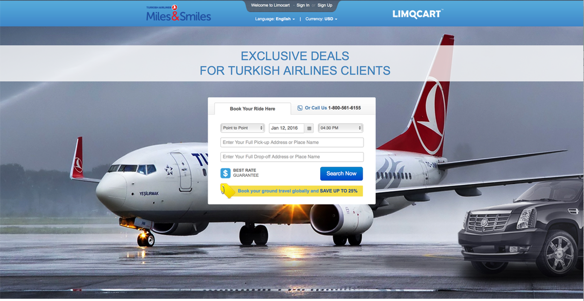 LIMOCART PARTNERS WITH THY - OFFERS A LUXURIOUS TRANPORTATION OPTION WHILE COLLECTING MILES. limocart.com/pages/turkish-…