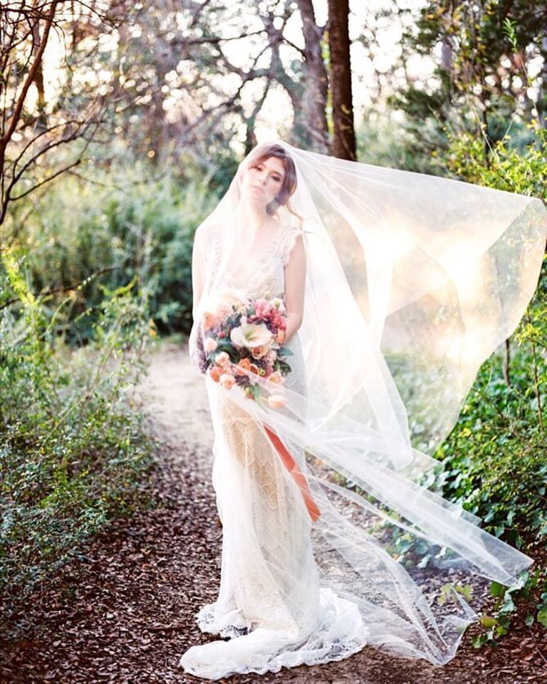 This editorial shoot is everything. Magical! ✨ Check it out on <a href="/smpwedding/">SMP Wedding</a>! Model wears the 'Stephanie' veil.