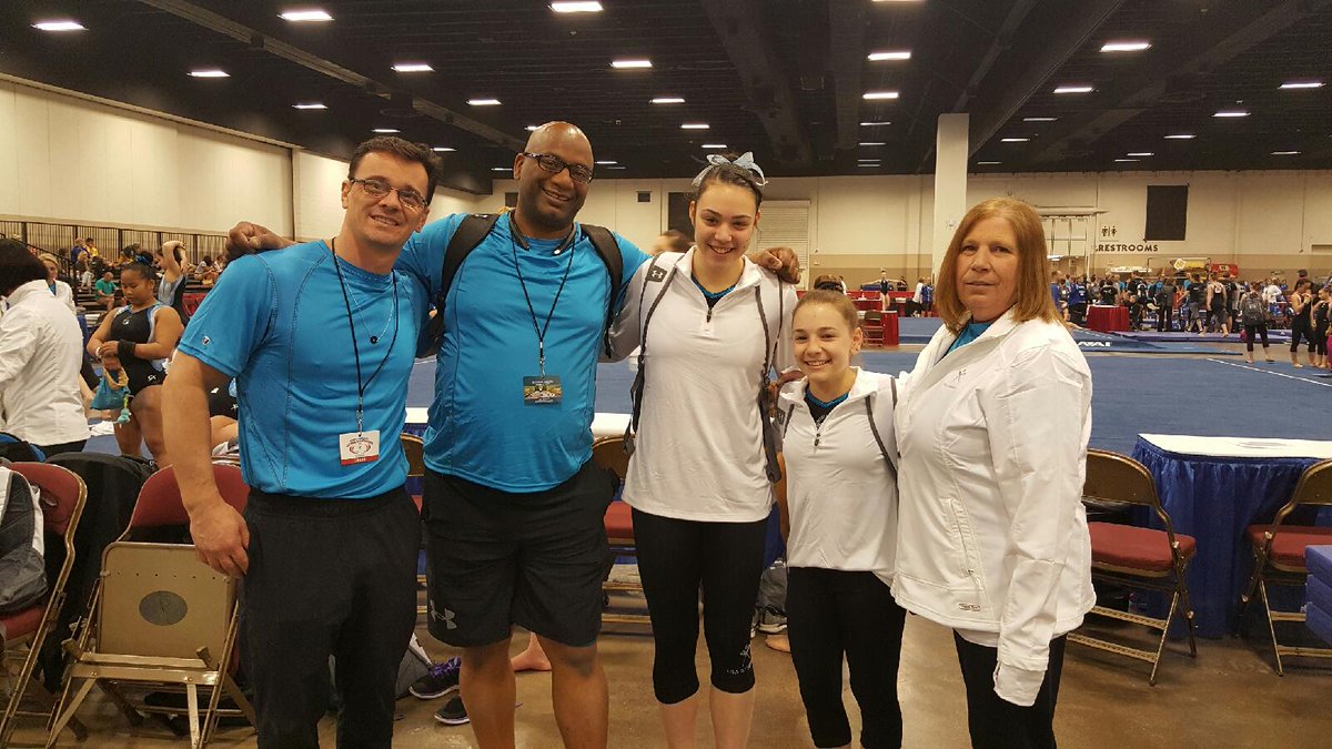 Powiedzmi's tweet photo. The Aim High coaches &amp; competitive athletes  @USAGym #JONationals2016 missing our 3 alternates https://t.co/cUAJld8EPi