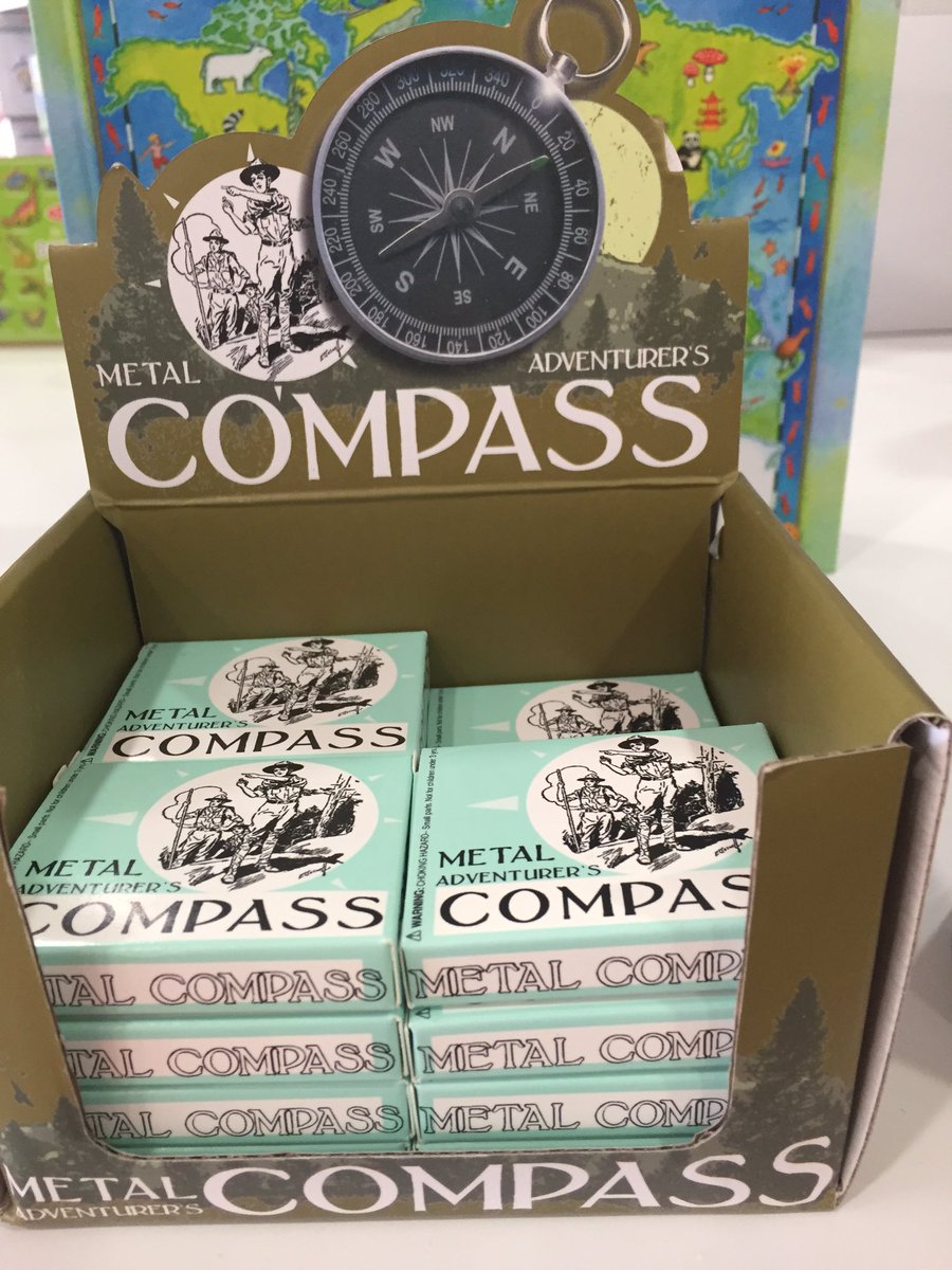 PinwheelToys's tweet photo. Before #GPS, #Siri and #Googlemaps, there was the #compass! #timeless #lowtech #compass #directions #toystorefinds https://t.co/a8CZe07fyi