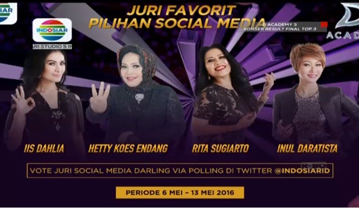 Siapa juri favorit kamu? Klik bit.ly/juriDA3 #DAcademy3