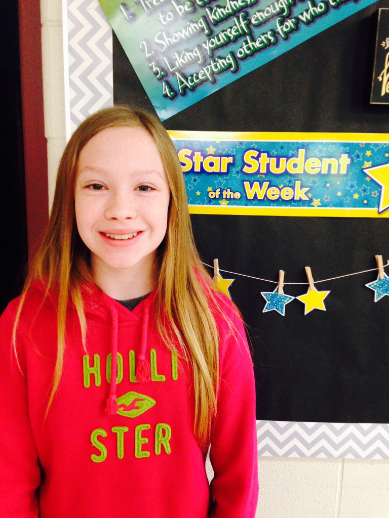 Abby's class says she is smart, quiet, pretty and respectful- I agree! #wmsgreatness
