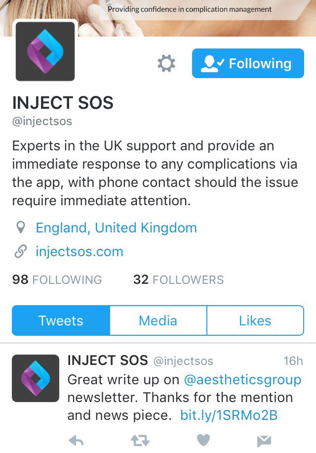 charli_uk's tweet photo. Fantastic App for cosmetic complications by the talented Mr Inglefield @injectsos 
https://t.co/vIZrg66KMd https://t.co/jg2PXlBBDE