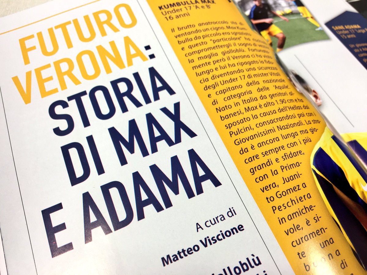 MagazineHV's tweet photo. Intervista al 'Sindaco' #Elkjaer, il #BusajoCampus e le "favole" di Max e Adama. Da oggi in edicola c'è @MagazineHV! https://t.co/E1k6xV4wWZ