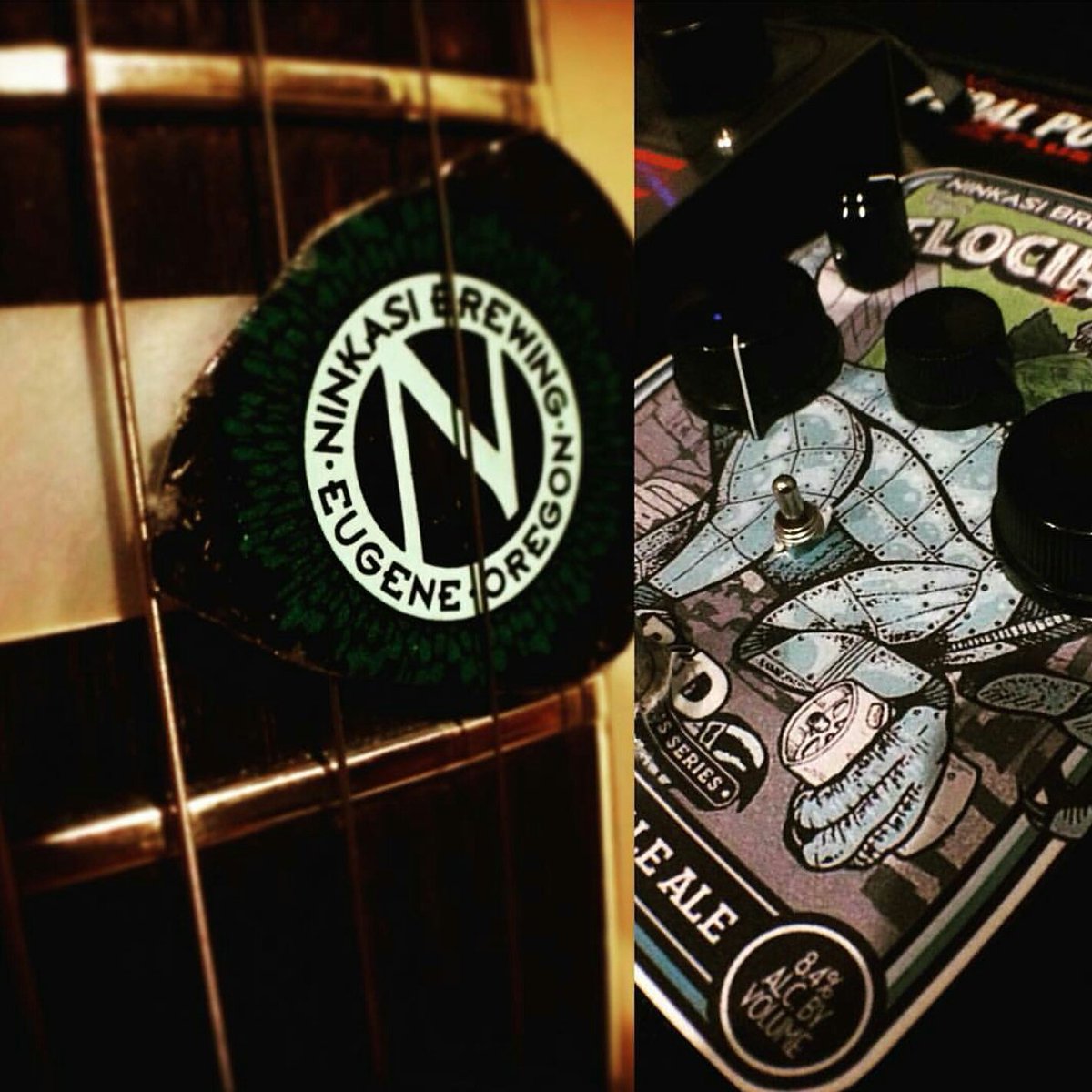 NinkasiBrewing's tweet photo. Handcrafted guitar accessories and a custom Ninkasi guitar (circa 2010), #HellesYes we have some guitar winners! https://t.co/BM03Y7LLnW