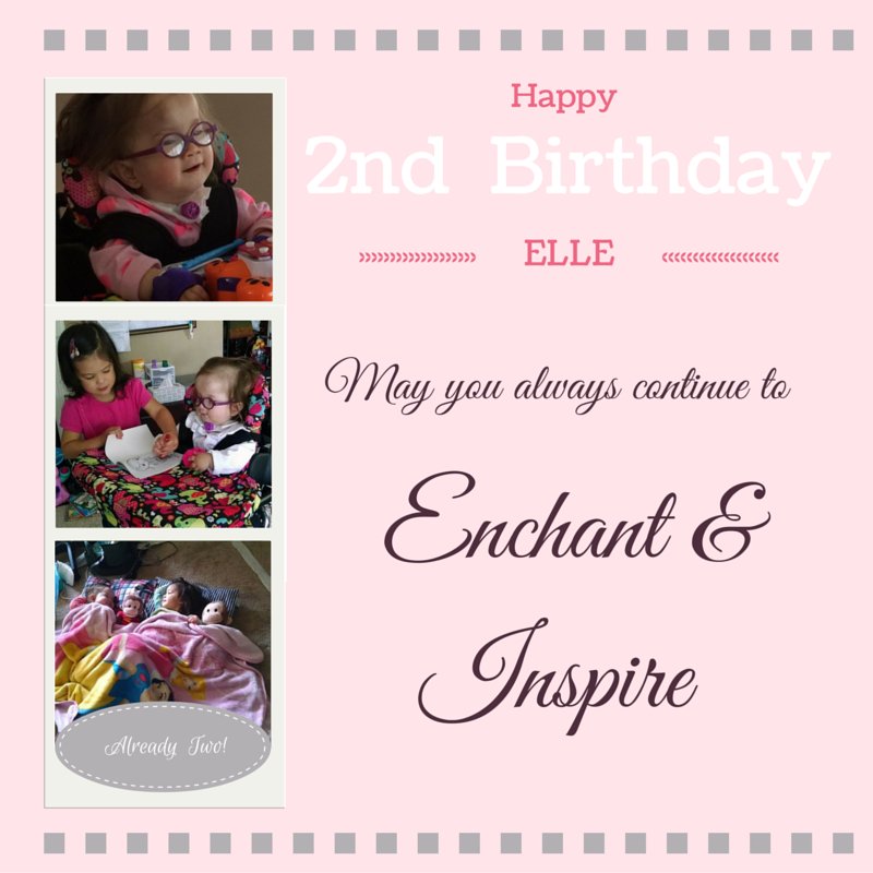 One day late, but always worth celebrating! Happy Birthday Elle! #inspire #CantStopTheFeeling