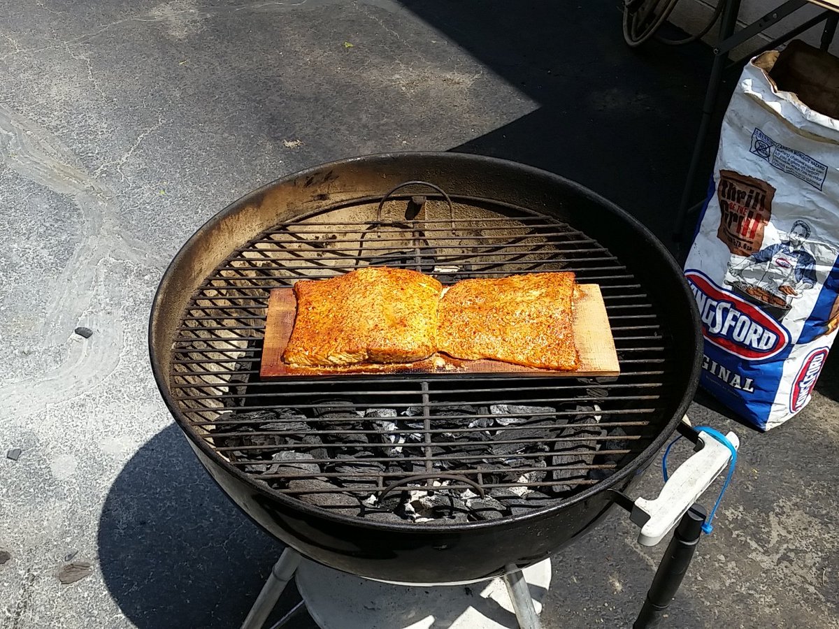 T2Automotive's tweet photo. Grilling up some salmon for lunch today #automotive #autotech #grillingseason https://t.co/5aG4DnK2Mt