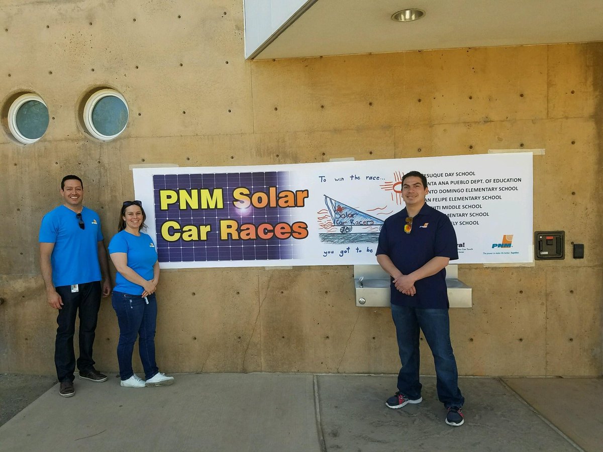 AnthonyBueno505's tweet photo. Great day for PNM Solar Car Races.  External Affairs..... Members of Team Cochiti.  #pnmsolar https://t.co/6jjRK5BUib