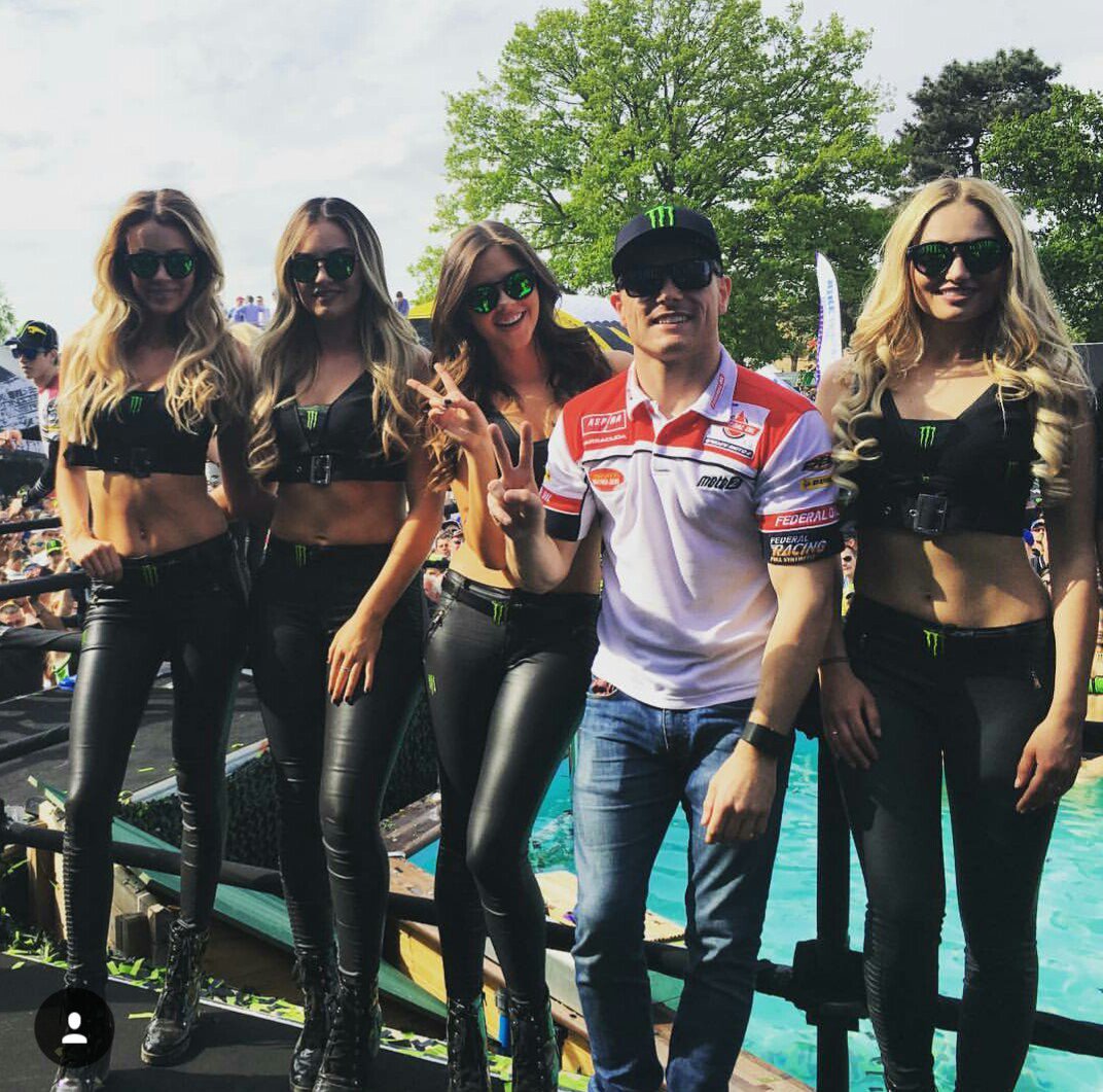 LowesTwins's tweet image. #Repost @GresiniRacing: Sam at Monster Signing Session in Le Mans 😜 #TeamGresini #FrenchGP #Moto2 #Samlowes #SL22