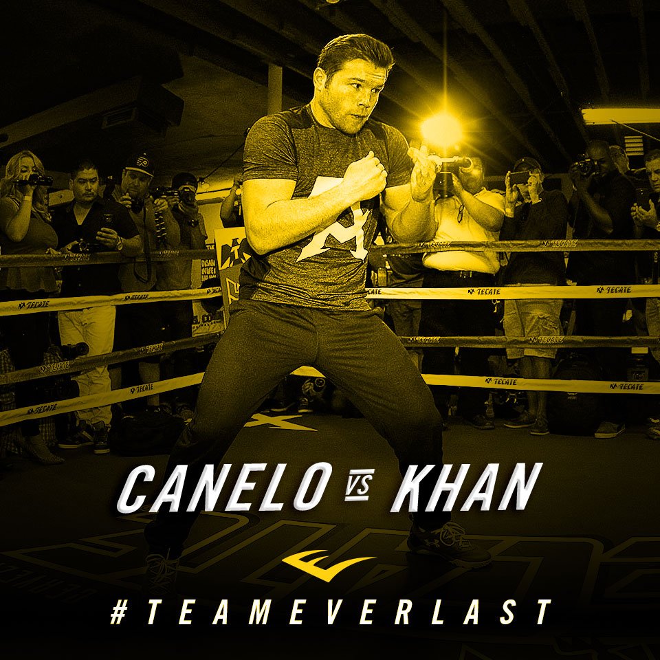 It's about that time! #CaneloKhan is 1 day away and #TeamEverlast athlete <a href="/Canelo/">Canelo Alvarez</a> is ready to defend his title