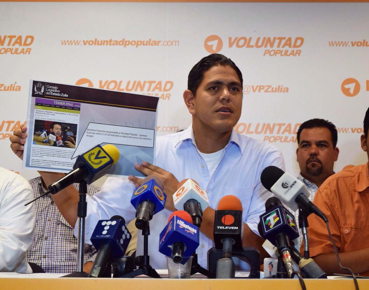 LesterToledo's tweet photo. El Gobierno inició una persecucion perversa contra los dirigentes de VP, quieren montar una olla sin pruebas. https://t.co/JGvmce53NG