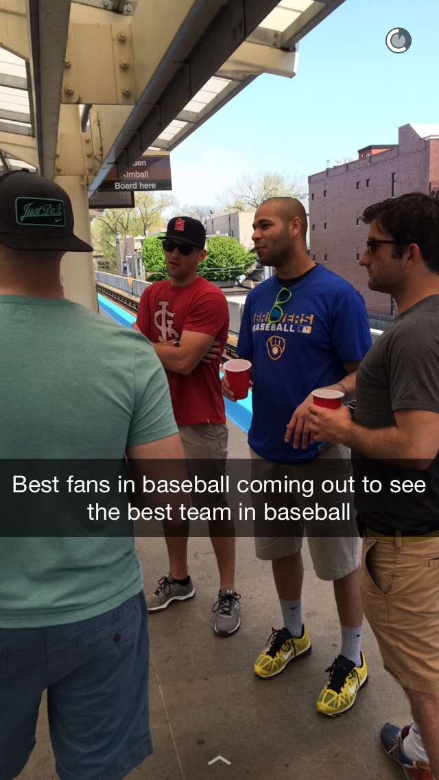 BarstoolBigCat's tweet photo. Taking my Twitter account to barstoolsports snapchat for Cubs game today. New place to make fun of BFIB. Follow it https://t.co/PL5NdMexxf