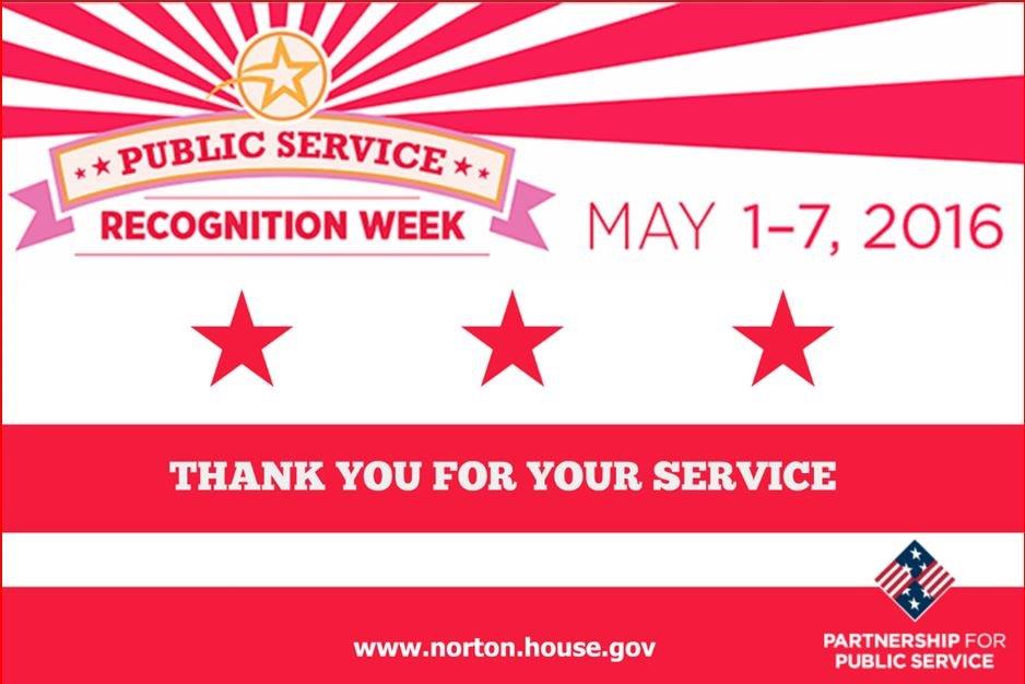 EleanorNorton's tweet image. I thank our public servants, especially our often underappreciated fed employees, for their exceptional work. #PSRW