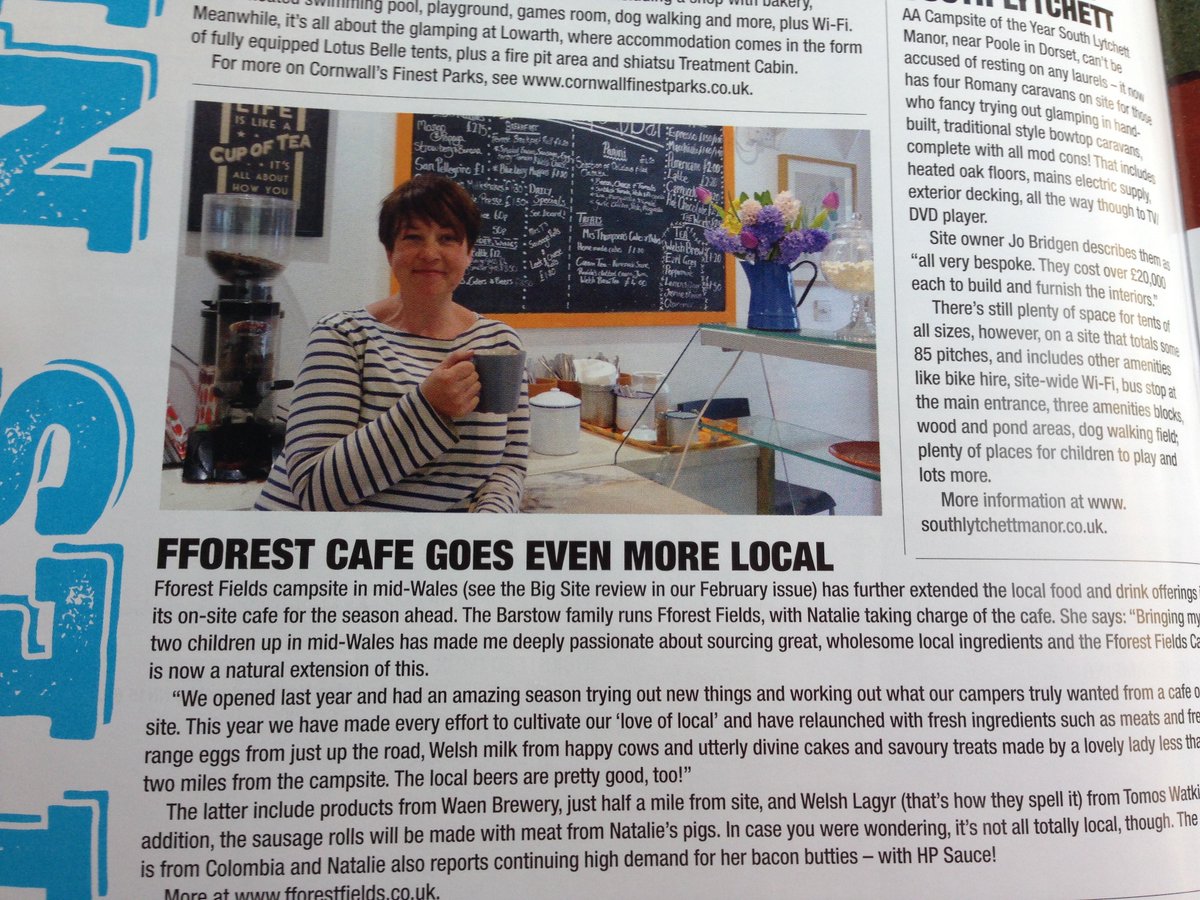 fforestfields's tweet photo. Great piece about Natalie's Cafe @Campingmagazine @thealiray #PitchUpEatLocal time you came for a visit! https://t.co/Yc3QeugQDo