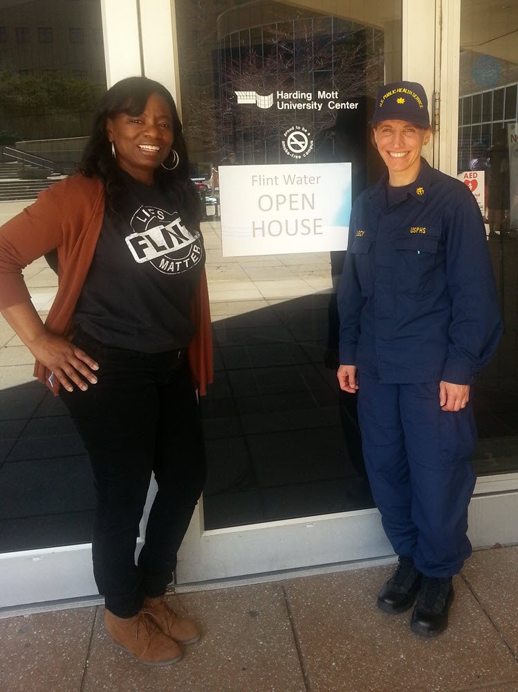 ASPRgov's tweet image. Federal nurses helped #Flint families fight the effects of lead exposure. go.usa.gov/cupVx #NursesWeek