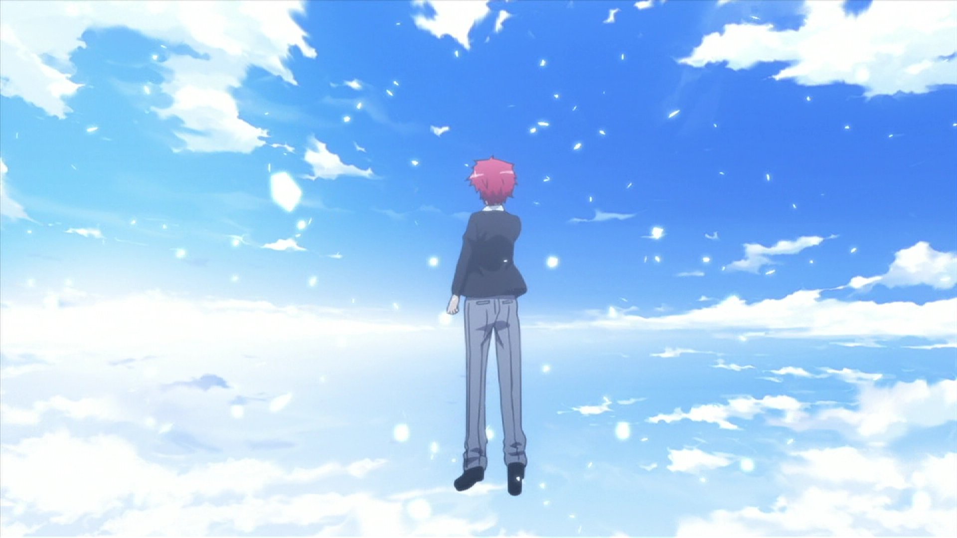 さちす 八谷幸 暗殺教室2期 第12話 期末テストの最終問題を説いたカルマ君の心情を表したウユニ演出 開放感の表現であると同時に 回答の 1 2 の比喩的表現と捉えることもできそう T Co Vugmn7sgga Twitter