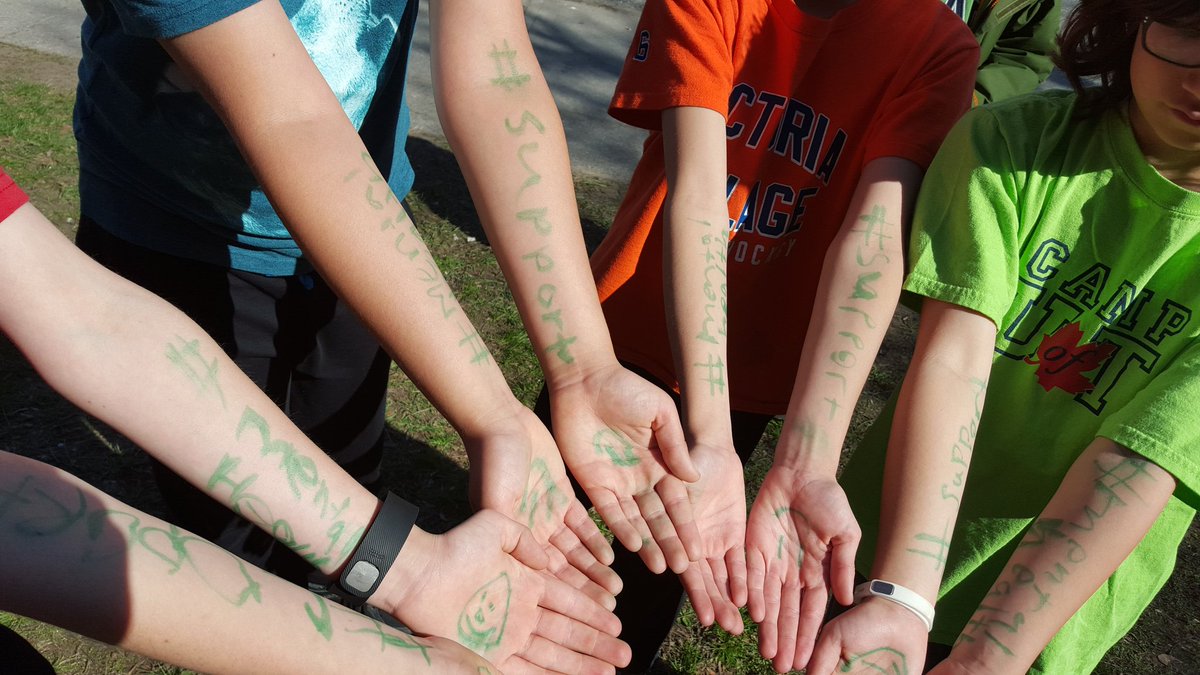 Students <a href="/RHMcGregor/">R.H. McGregor School</a> get creative as they show support for children's mental health! <a href="/tdsb/">Toronto District School Board</a> @EastGeneral #tdsbEd