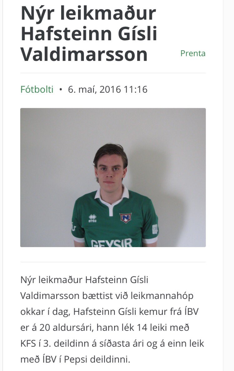 Til lukku <a href="/hafsteinngisli/">Hafsteinn Gísli</a> , happafengur!