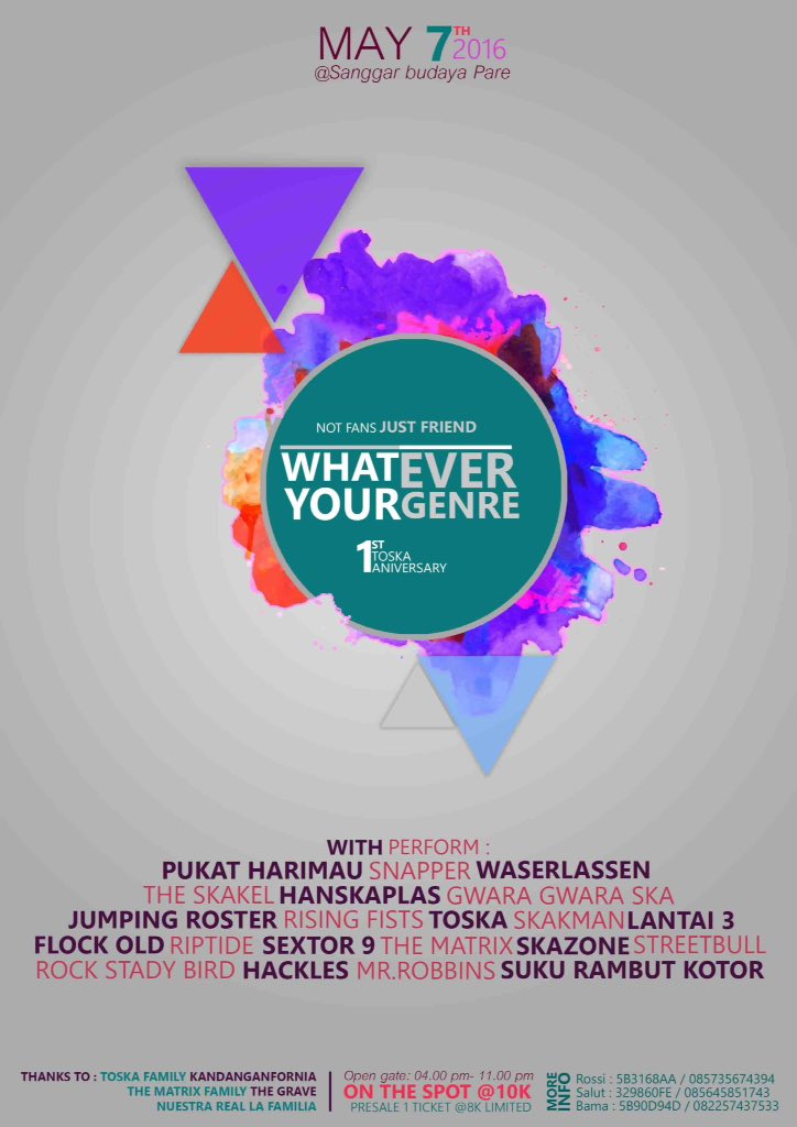 "<a href="/snapperhardcore/">SNAPPER</a>: Sampai jumpa nanti malam di Sanggar Budaya Pare. Be there ya! " Stage Dives brad !